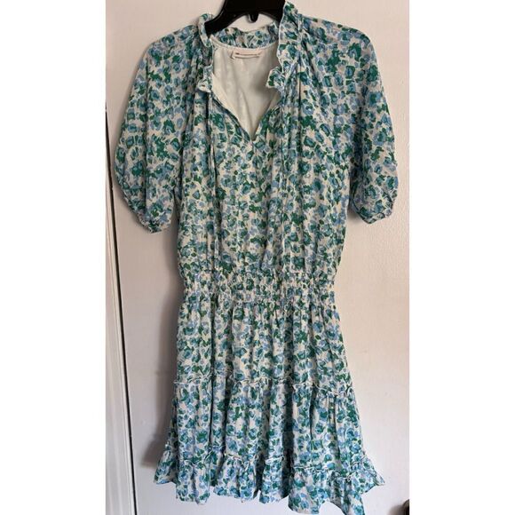 The Impeccable pig Catch Their Eye Green Ditsy Floral Dress Size M/ Pristine - Picture 7 of 11